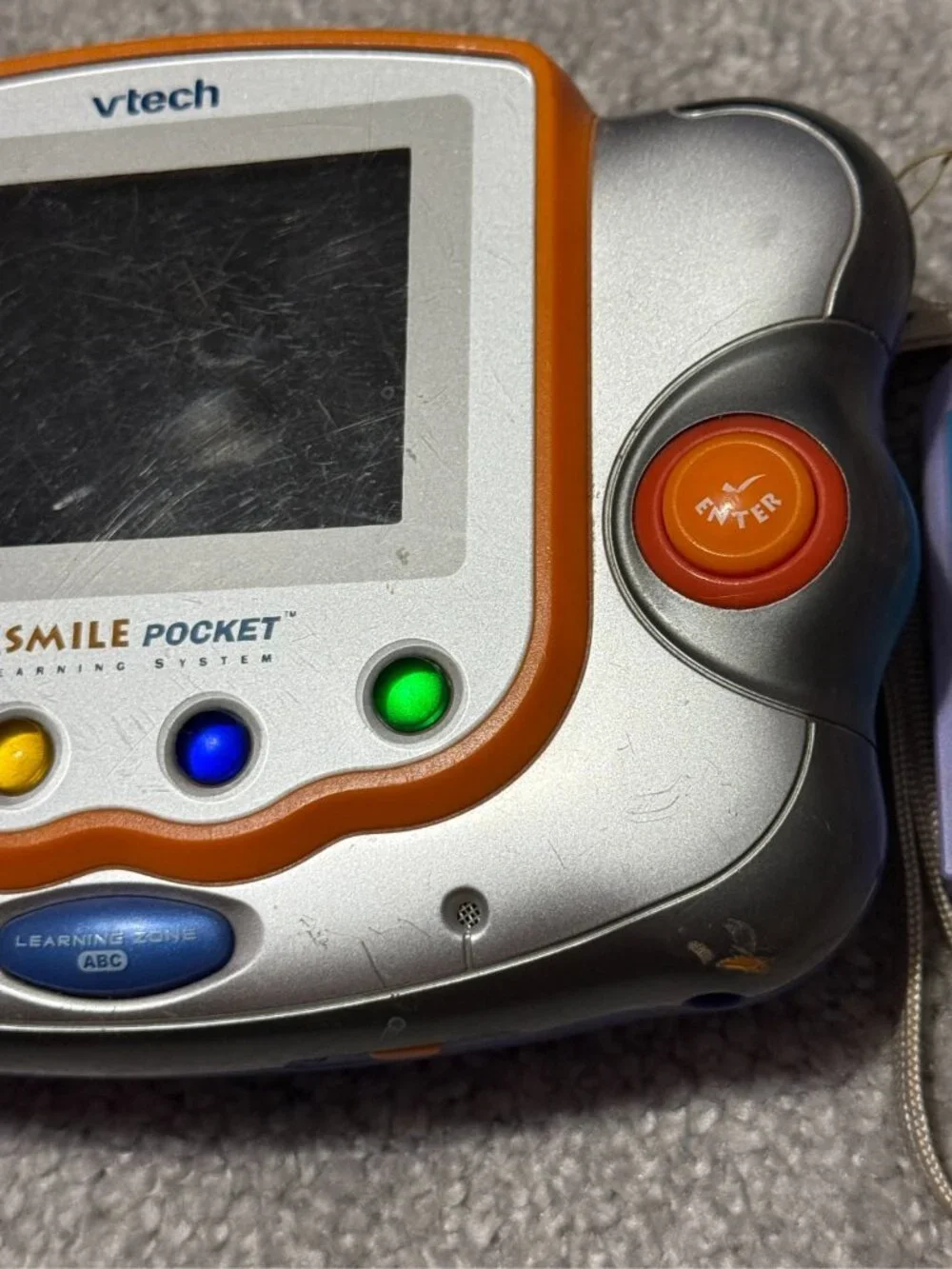 VTech V.Smile Pocket Learning System Handheld Console Tested & Works + 3 Games